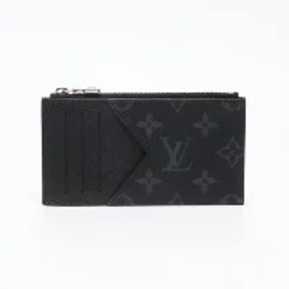 Louis Vuitton Monogram Eclipse Black Card Case Wallet Black